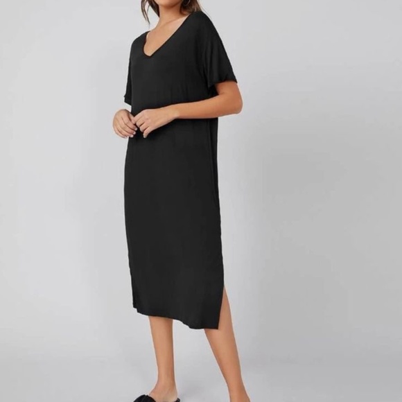NEW SHEIN Basics Split Hem Dress - Picture 3 of 5
